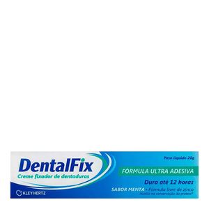 DENTALFIX CREME FIXADOR PARA DENTADURA SEM SABOR 20G