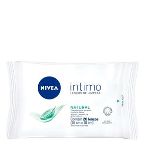 NIVEA INTIMO LENÇOS DE LIMPEZA NATURAL 20UN