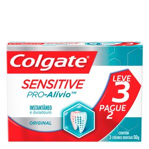 CREME DENTAL COLGATE SENSITIVE PRO ALIVIO ORIGINAL 50G LEVE3