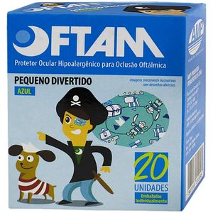 PROTETOR OCULAR OFTAM DIVERTIDO MASCULINO PEQUENO 20UN
