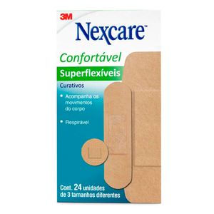 CURATIVO NEXCARE SUPERFLEXIVEIS VARIADOS 24UN