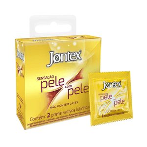 PRESERVATIVO JONTEX SENSAÇAO DE PELE COM PELE 2UN