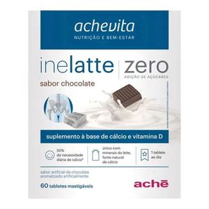INELATTE ZERO AÇUCAR SABOR CHOCOLATE 60TABLETES MASTIGAVEIS