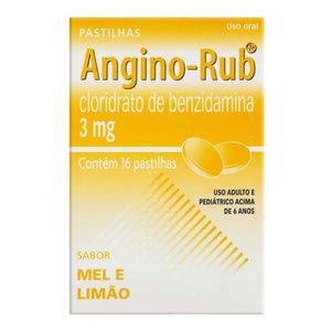 ANGINO RUB MEL LIMAO 16PASTILHAS