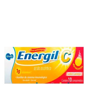 ENERGIL C 1G 10CPR EFERVESCENTES SEM AÇUCAR