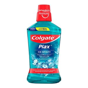 PLAX ENXAGUATORIO BUCAL ICE INFINITY LEVE500ML PAGUE350ML