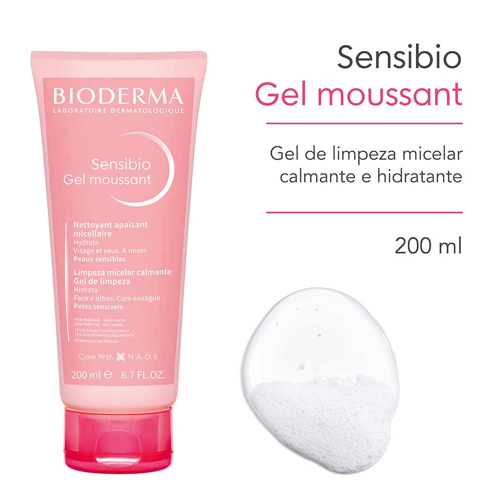 Bioderma Sensibio Gel Moussant Todos os Tipos de Pele 200ML