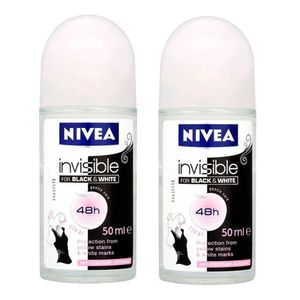 DES NIVEA ROLL ON INVISIBLE BLACK WHITE CLEAR 50ML PACK2