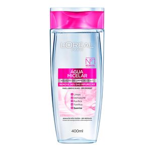 LOREAL AGUA MICELAR SOLUÇAO DE LIMPEZA FACIAL 5EM1 400ML