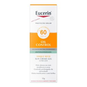EUCERIN SUN PROTETOR SOLAR FACIAL OIL CONTROL FPS60 52G