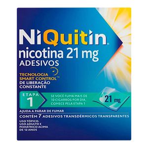 NIQUITIN 21MG 7ADESIVOS TRANSDERMICOS TRANSPARENTES