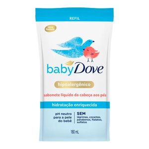 DOVE SABONETE LIQUIDO BABY HIDRATAÇAO ENRIQUECIDA REFIL 180M