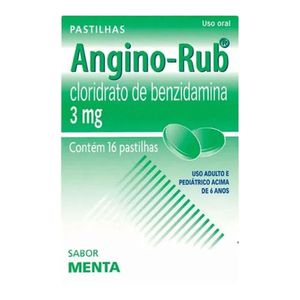 ANGINO RUB MENTA 16PASTILHAS