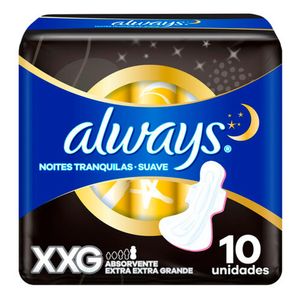 ABSORVENTE ALWAYS NOITES TRANQUILAS COBERTURA SECA HIPER LON