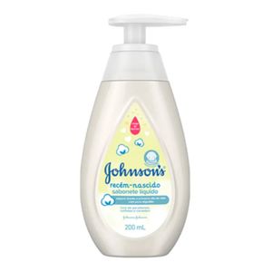 SABONETE LIQUIDO JOHNSONS BABY RECEM NASCIDO 200ML PUMP
