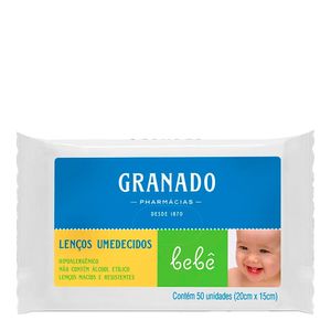 LENÇO UMEDECIDO GRANADO BEBE 50UN
