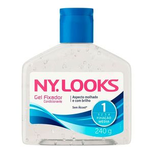 GEL FIXADOR NY LOOKS FIXAÇAO MEDIA INCOLOR 240G