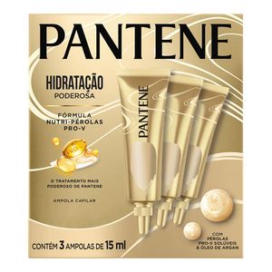 AMPOLA DE TRATAMENTO PANTENE HIDRO CAUTERIZAÇAO 15ML 3UN