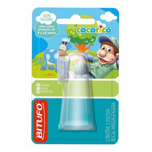 ESCOVA DENTAL INFANTIL BITUFO MASSAGEADORA COCORICO DE 4 A 2