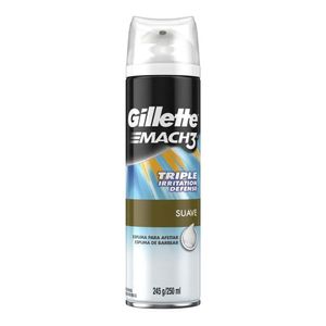 ESPUMA DE BARBEAR GILLETTE MACH3 IRRITATION DEFENSE 245G
