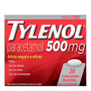 TYLENOL 500MG 20CPR