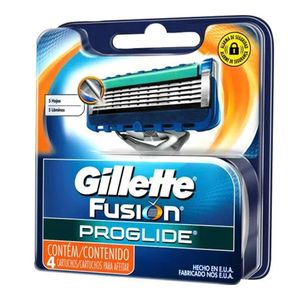 CARGA GILLETTE FUSION PROGLIDE 4UN