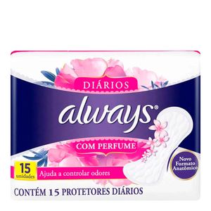 PROTETOR DIARIO ALWAYS COM PERFUME 15UN
