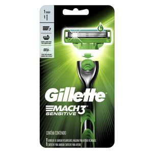 APARELHO GILLETTE MACH3 SENSITIVE