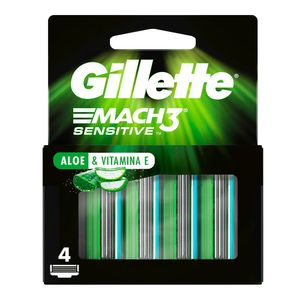 CARGA GILLETTE MACH3 SENSITIVE 4UN