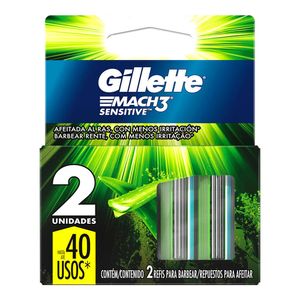 CARGA GILLETTE MACH3 SENSITIVE 2UN
