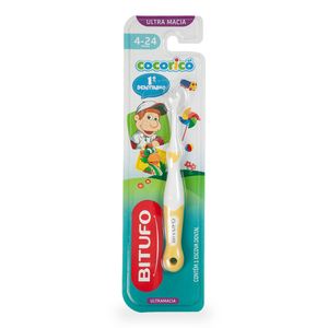 ESCOVA DENTAL INFANTIL BITUFO COCORICO 1º DENTINHO DE 4 A 24