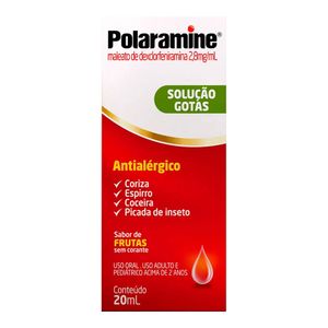 POLARAMINE 2,8MG/ML SOLUÇAO ORAL GOTAS 20ML