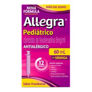 ALLEGRA 6MG/ML SUSPENSAO PEDIATRICA 60ML