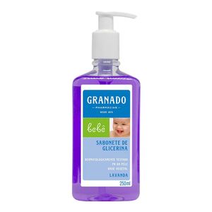 SABONETE LIQUIDO GRANADO BEBE GLICERINA LAVANDA 250ML PUMP