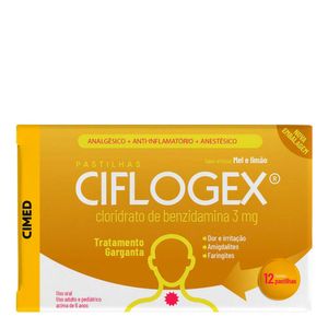 CIFLOGEX MEL LIMAO 12PASTILHAS