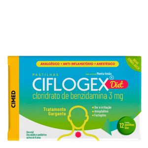 CIFLOGEX DIET MENTA LIMAO 12PASTILHAS