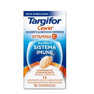 TARGIFOR CEWIN 1G LARANJA SEM AÇUCAR EF 10CPR