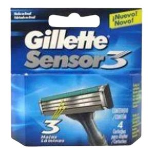 CARGA GILLETTE SENSOR3 4UN