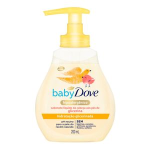 DOVE SABONETE LIQUIDO BABY HIDRATAÇAO GLICERINADA 200ML