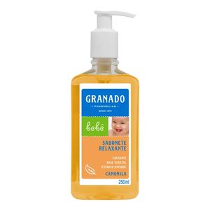SABONETE LIQUIDO GRANADO BEBE GLICERINA CAMOMILA 250ML PUMP