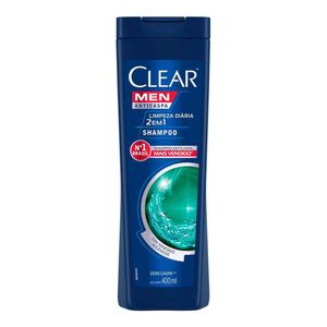 SHAMPOO CLEAR MEN ANTICASPA 2EM1 LIMPEZA DIARIA 400ML