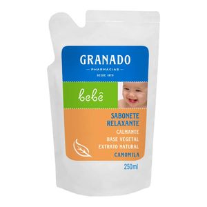 SABONETE LIQUIDO GRANADO BEBE GLICERINA CAMOMILA REFIL 250ML