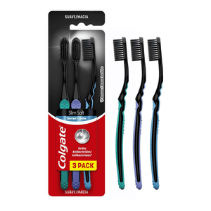 ESCOVA DENTAL COLGATE SLIMSOFT BLACK MACIA 3UN