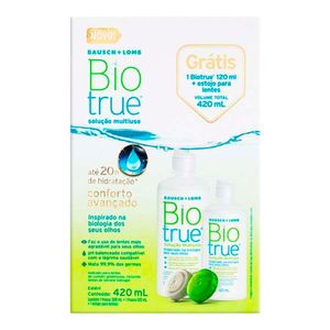 BIOTRUE SOLUÇÃO MULTIUSO 300ML MAIS 120ML