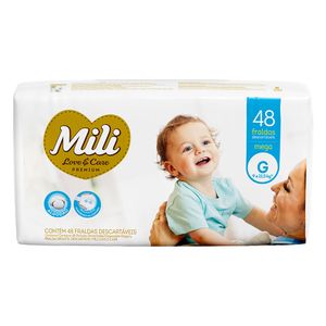 FRALDA INFANTIL MILI LOVECARE MEGA G 48UN