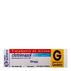 CLOTRIMAZOL NEO 10MG/G CREME DERMATOLOGICO 20G GEN