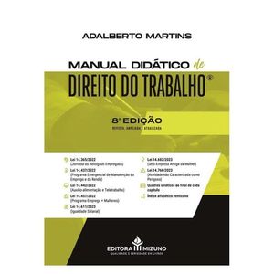 MANUAL DIDATICO DE DIREITO DO TRABALHO