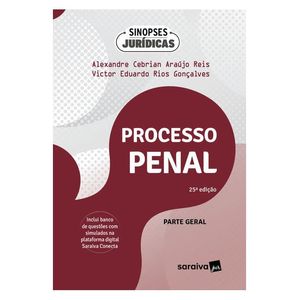 SINOPSES JURIDICAS V14 - PROCESSO PENAL PARTE GERAL