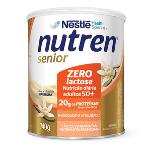 NUTREN SENIOR ZERO LACTOSE SABOR BAUNILHA 740G