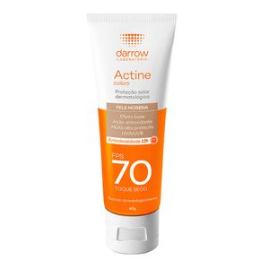 ACTINE PROTETOR SOLAR FPS70 PELE MORENA 40G
